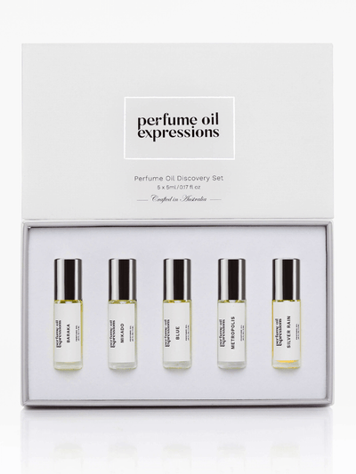 unique gift set perfume poresent box with 5 x 5ml perfumes for men