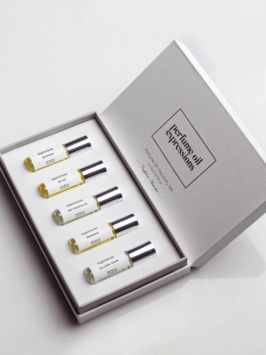 perfume oil discover set gift box for men with 5 x 5ml perfumes for men