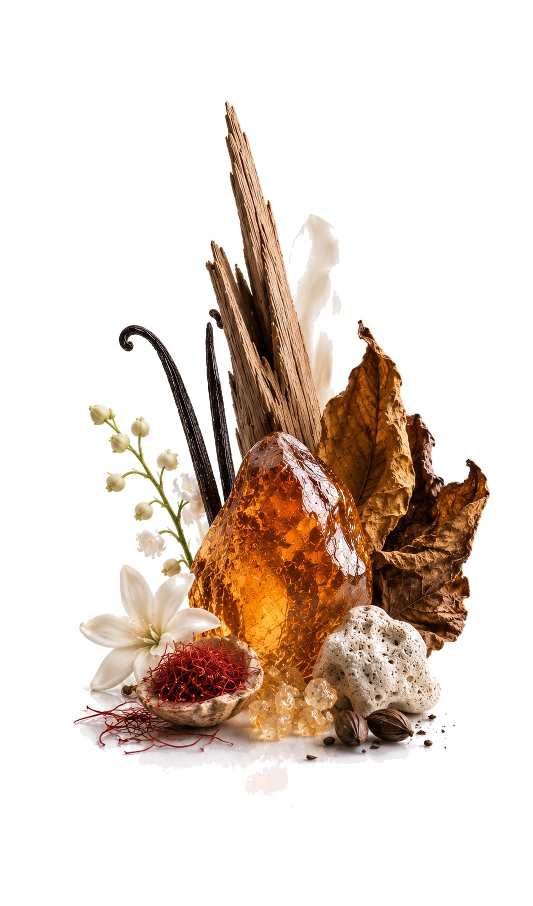 Ambedo Perfume Oil inspired by Side Effect, Initio — fragrance-note image for a scent where rum and tobacco mingle with cinnamon and smooth vanilla warmth.