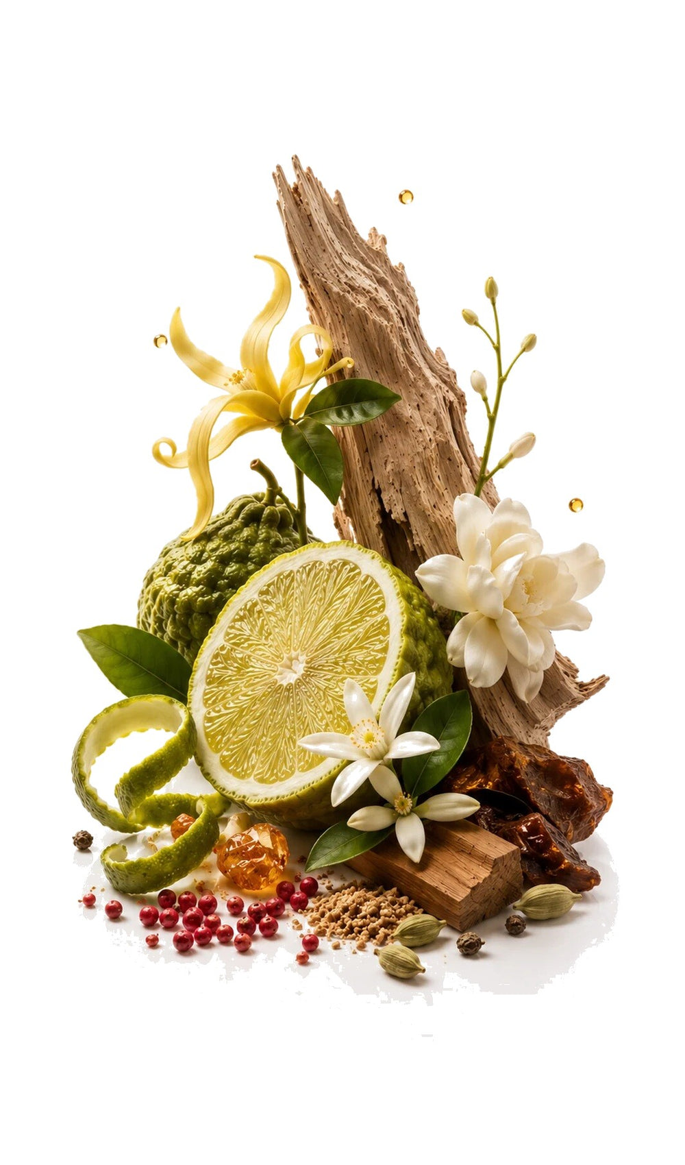 Bergamo Perfume Oil inspired by Venetian Bergamot, Tom Ford — fragrance-note image for a scent where refined bergamot and aromatic florals settle over smooth woods.