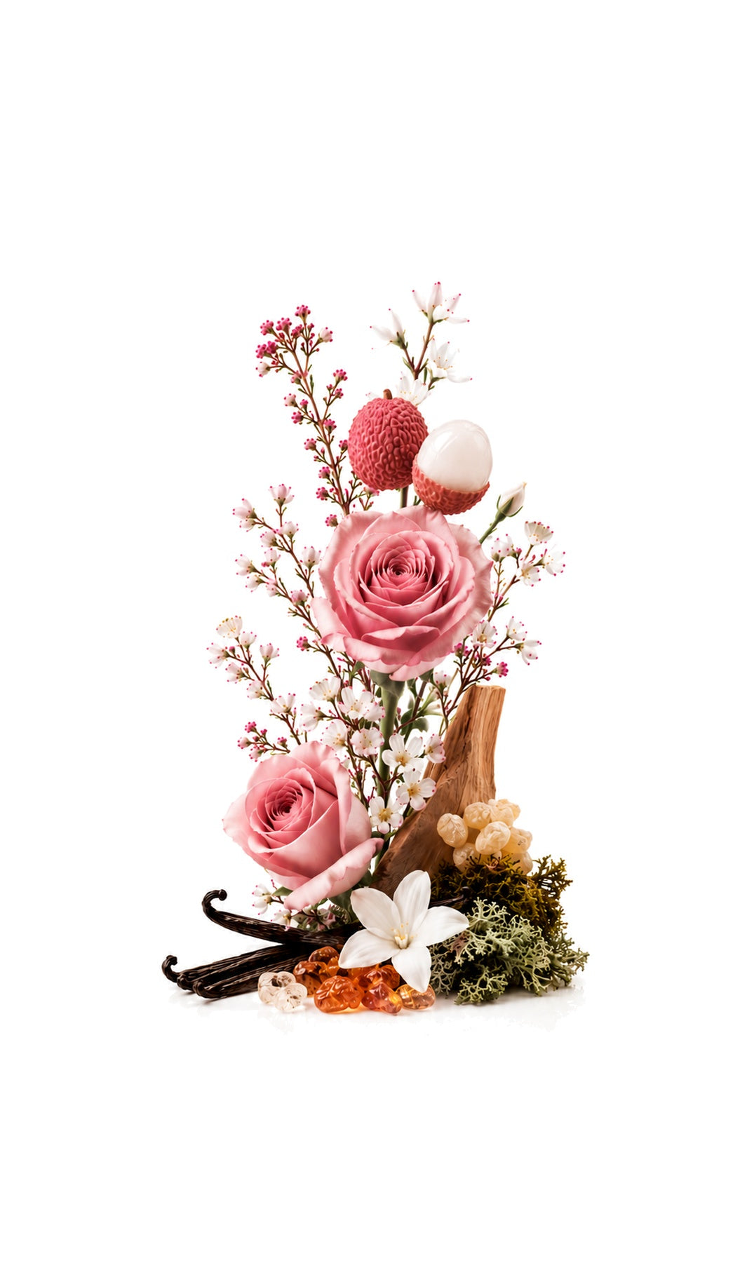Rosa Exclusif perfume oil inspired by Parfums de Marly Delina Exclusif with rose, lychee, vanilla and powdery notes.